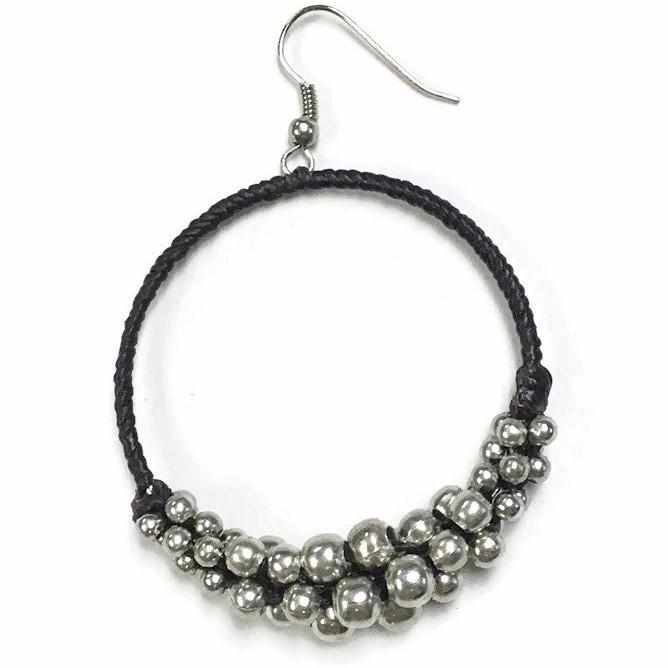 Mountain Brass Bead Earrings - Thailand-Jewelry-Lumily-Lumily MZ Fair Trade Nena & Co Hiptipico Novica Lucia's World emporium