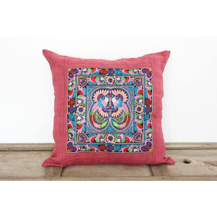 Oversized Sunan Embroidered Pillow Cover - Thailand-Decor-Lumily-Candy-Lumily MZ Fair Trade Nena & Co Hiptipico Novica Lucia's World emporium