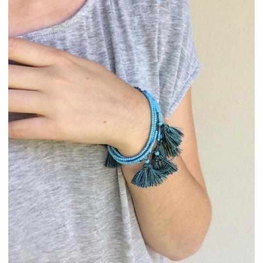 Seeds & Tassels Beaded Pull String Boho Bracelet - Thailand-Jewelry-Lumily-Lumily MZ Fair Trade Nena & Co Hiptipico Novica Lucia's World emporium