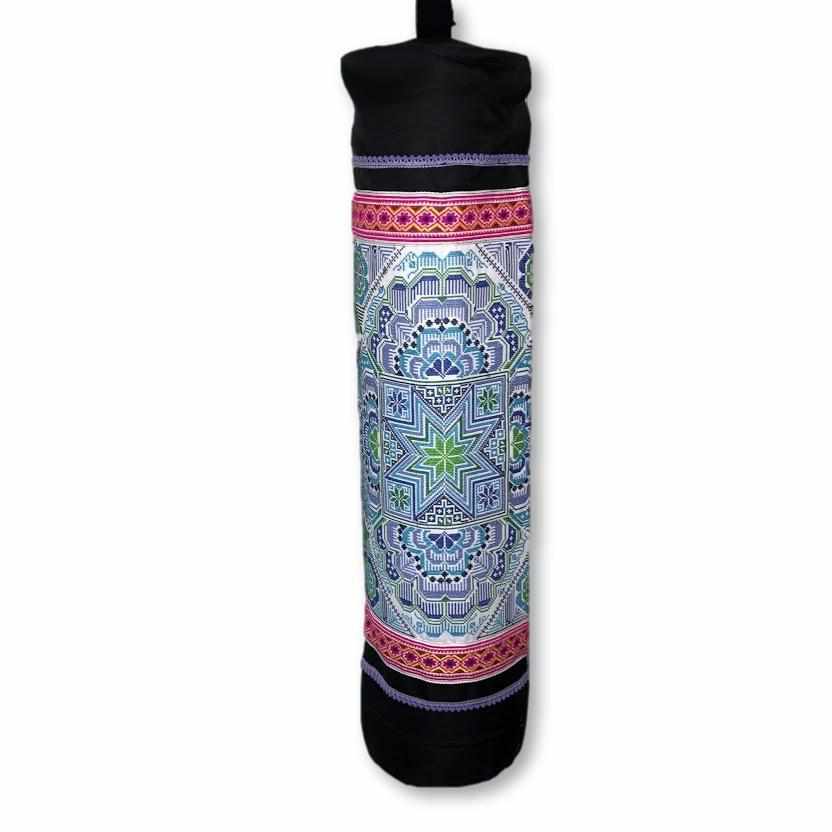 Star Boho Embroidered Yoga Bag - Thailand-Bags-Wichai Shop-Blue-Lumily MZ Fair Trade Nena & Co Hiptipico Novica Lucia's World emporium