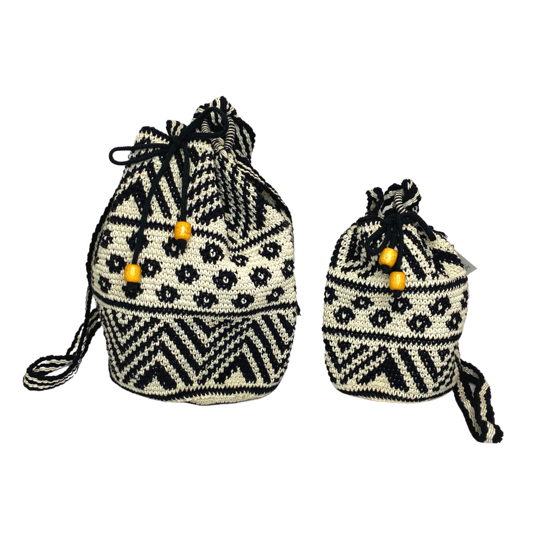 Summer Crochet Chevron Bag - Guatemala-Bags-Lumily-Lumily MZ Fair Trade Nena & Co Hiptipico Novica Lucia's World emporium