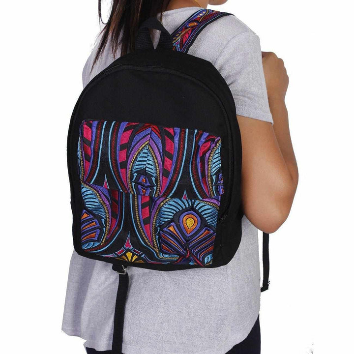 Tahj Embroidered Backpack - Thailand-Bags-Lumily-Lumily MZ Fair Trade Nena & Co Hiptipico Novica Lucia's World emporium