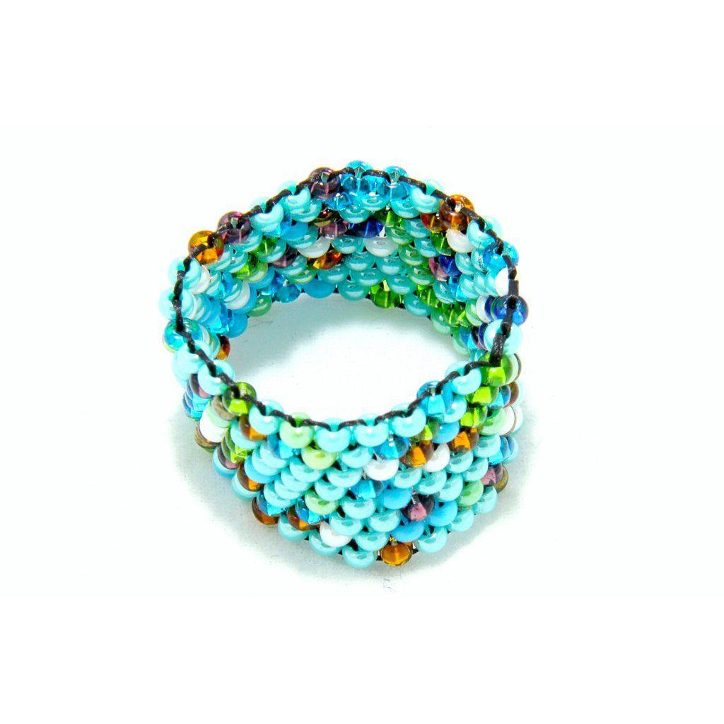 Tania Seed Bead Ring (Assorted) - Guatemala-Jewelry-Lumily-Lumily MZ Fair Trade Nena & Co Hiptipico Novica Lucia's World emporium
