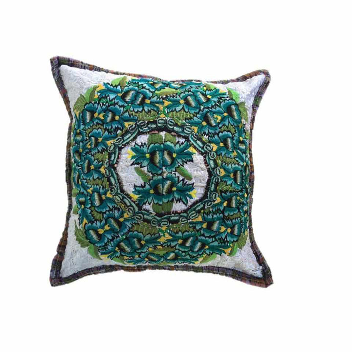 Up-cycled Maya Floral Pillow Cover - Guatemala-Decor-Lumily-Lumily MZ Fair Trade Nena & Co Hiptipico Novica Lucia's World emporium