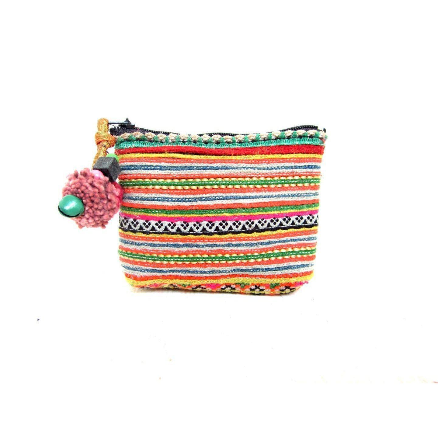Vintage Tiny Assorted Coin Purse Thailand Lumily