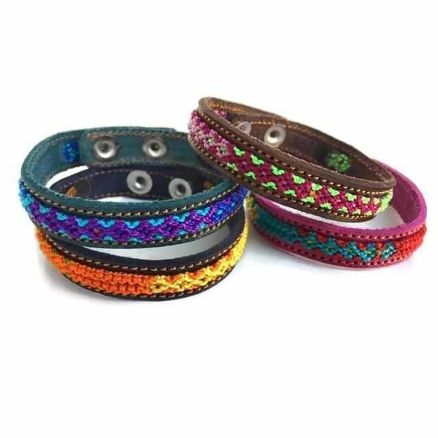 Vista Leather Adjustable Bracelet (Assorted) - Mexico-Jewelry-Lumily-Lumily MZ Fair Trade Nena & Co Hiptipico Novica Lucia's World emporium