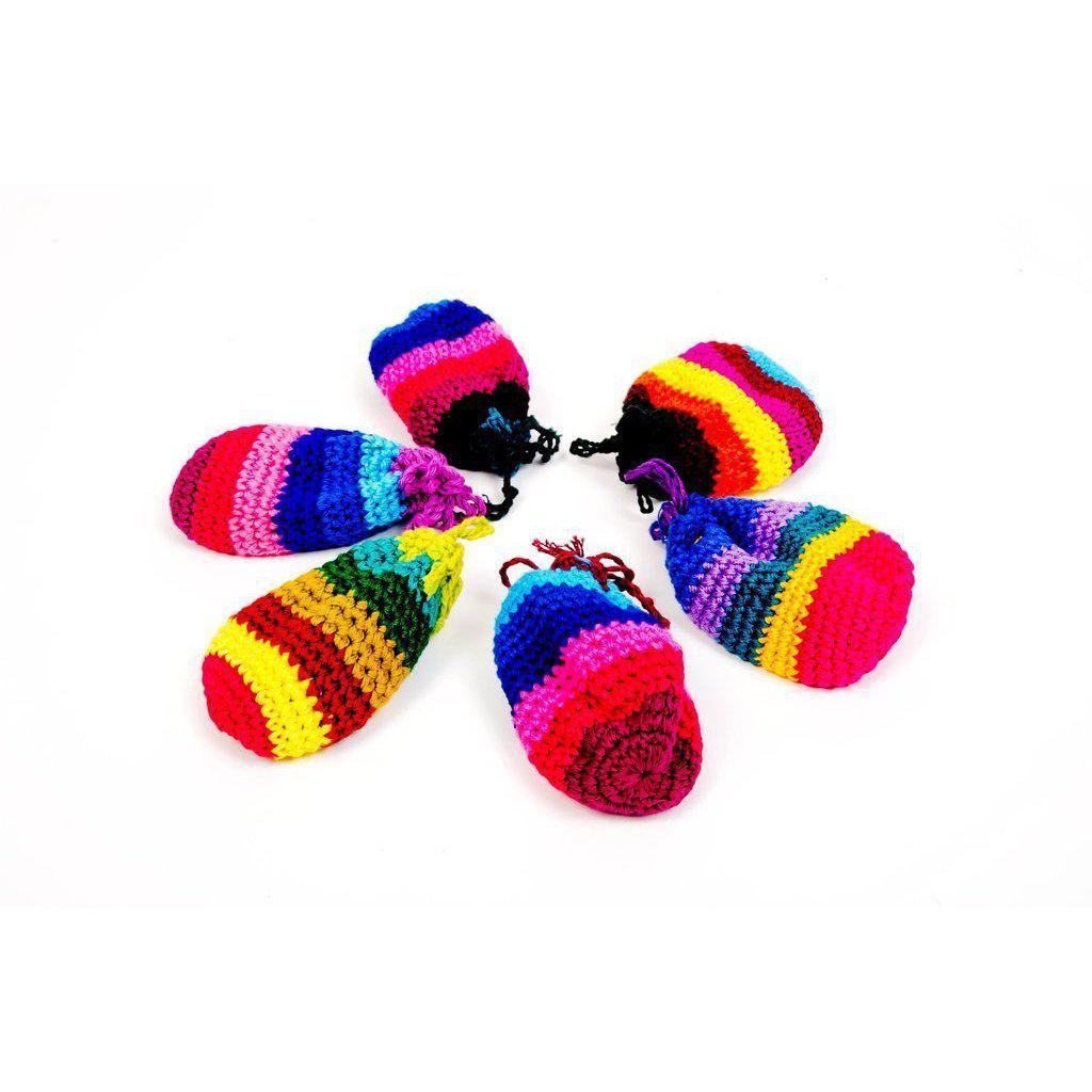 Worry Doll Crochet Pouch with Four Dolls - Guatemala-Accessories-Lumily-6 pack-Lumily MZ Fair Trade Nena & Co Hiptipico Novica Lucia's World emporium