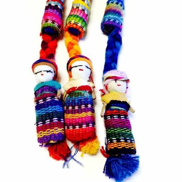 Worry Doll Pen with Sustainable Fabric - Guatemala-Accessories-Lumily-Lumily MZ Fair Trade Nena & Co Hiptipico Novica Lucia's World emporium